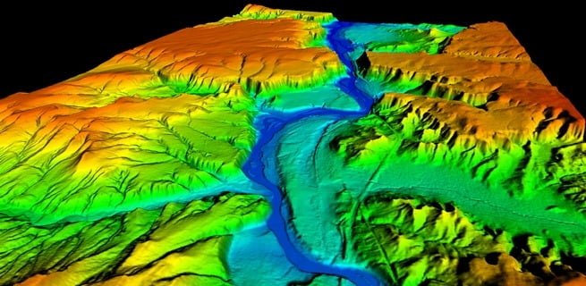 Digital elevation model visual
